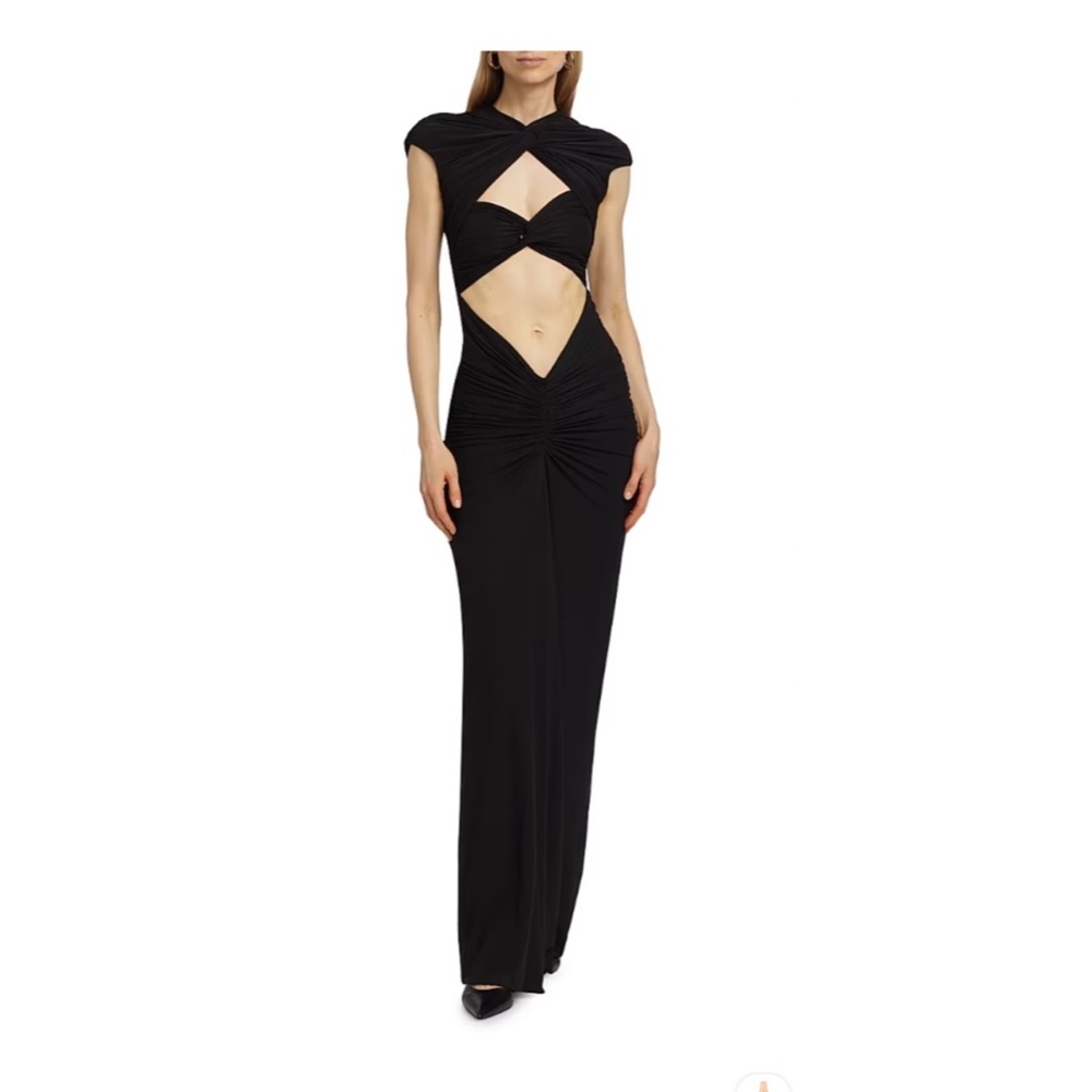 Ronny Kobo Maxena Cut Out Maxi Dress